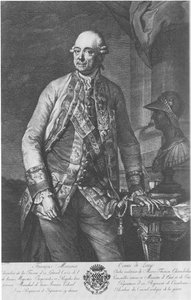 Kupferstich von Graf Franz Moritz von Lacy von  Unknown